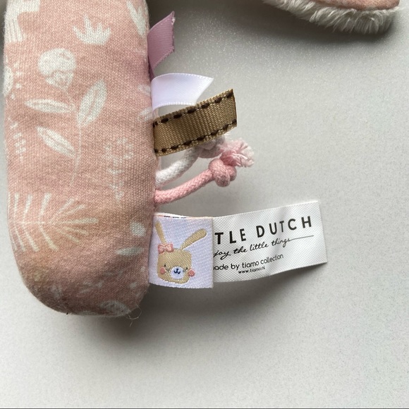 Little Dutch Pink Rabbit Rattle Toy - Picture 2 of 8